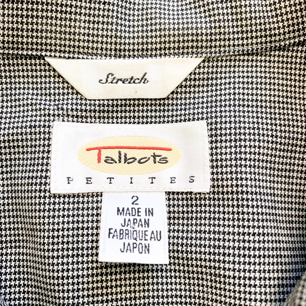 Talbots Wool Houndstooth Jacket 2 - image 7